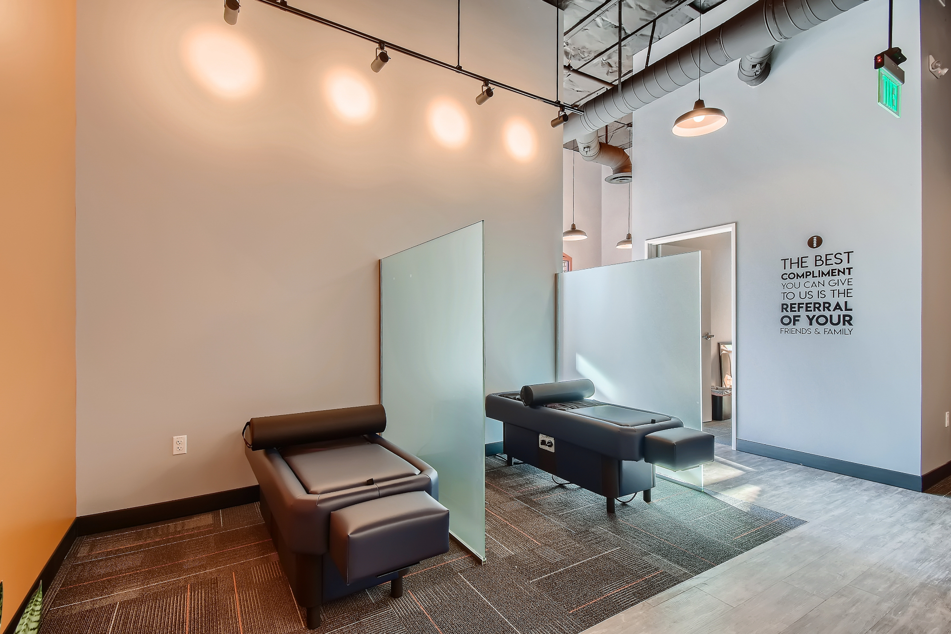 Hydrotherapy massage table with warm-water jet system used before chiropractic adjustment