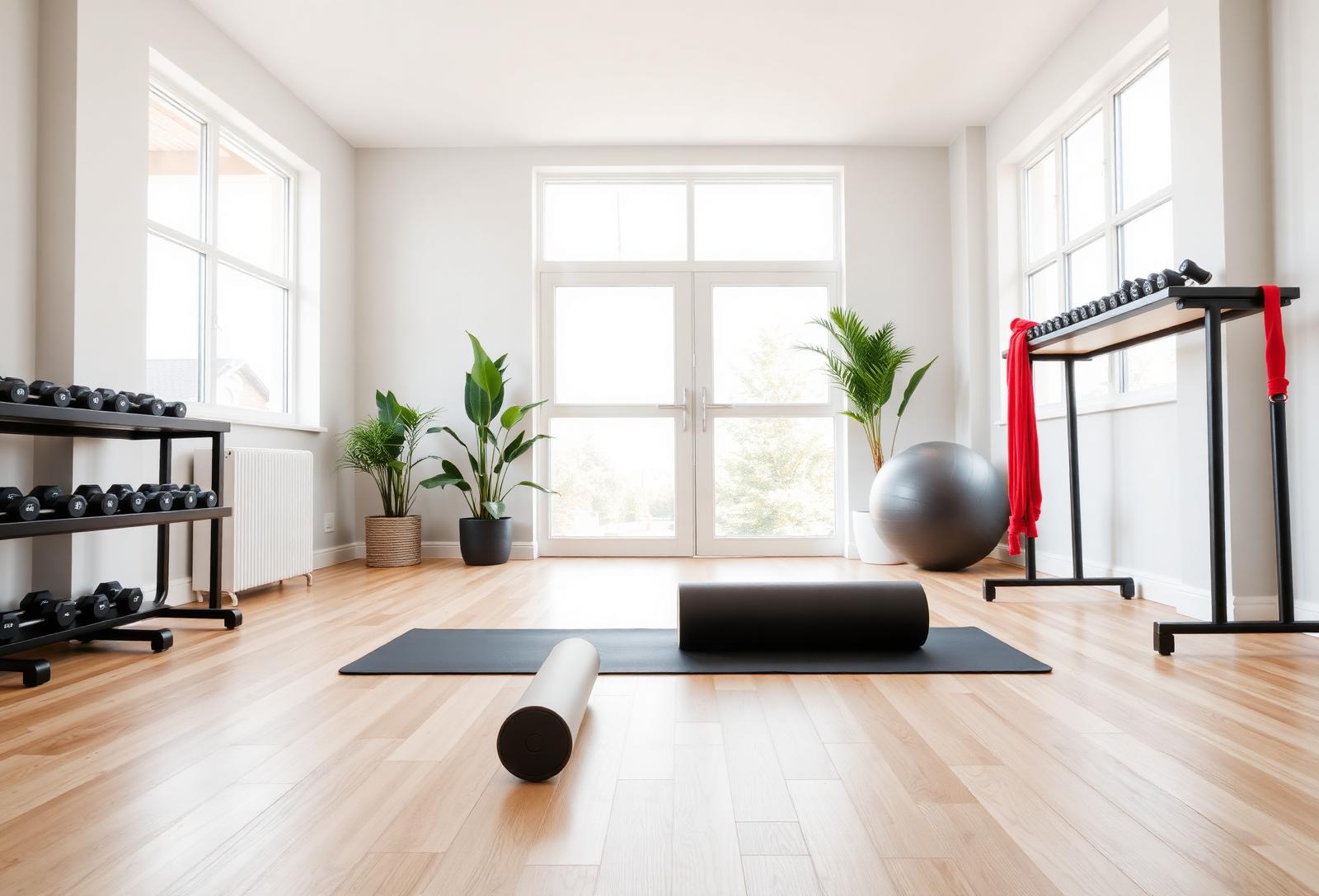 Patient performing corrective rehab exercises
