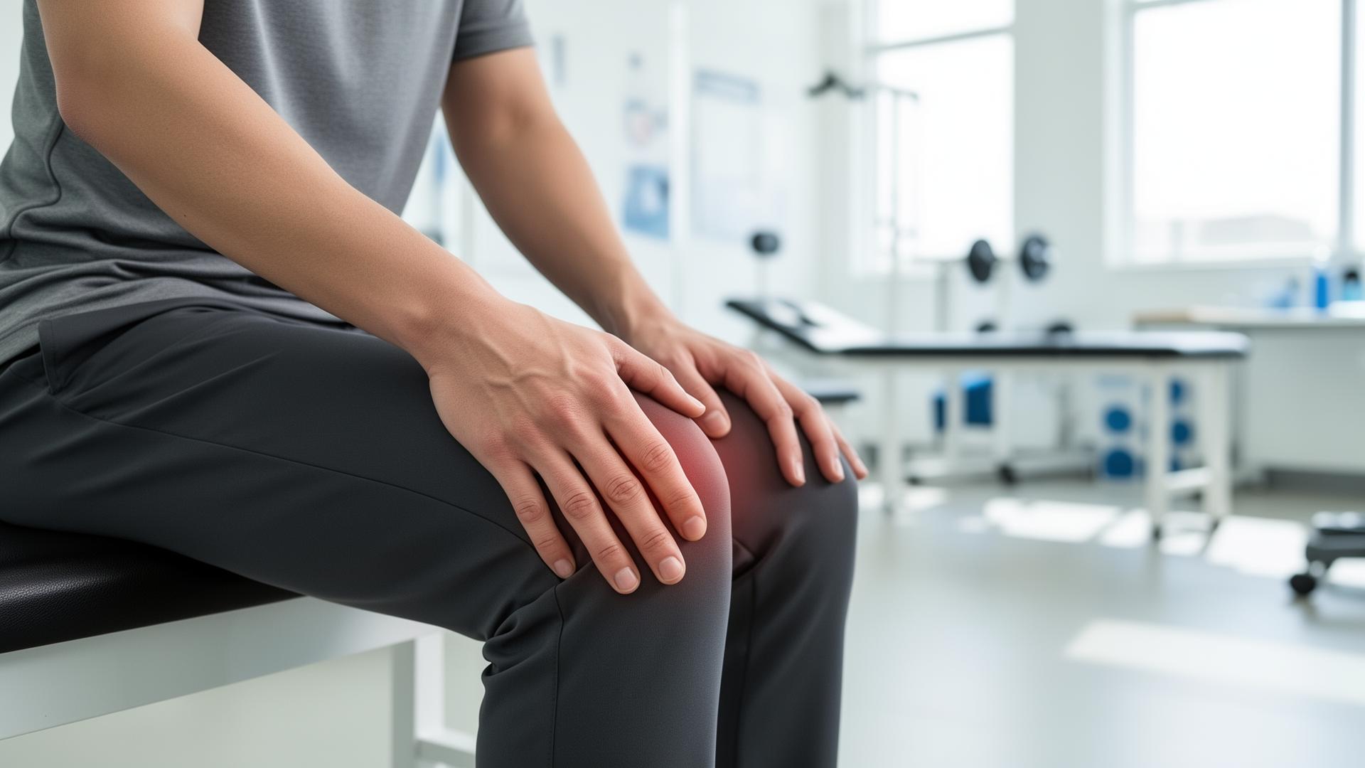 Runner with knee pain