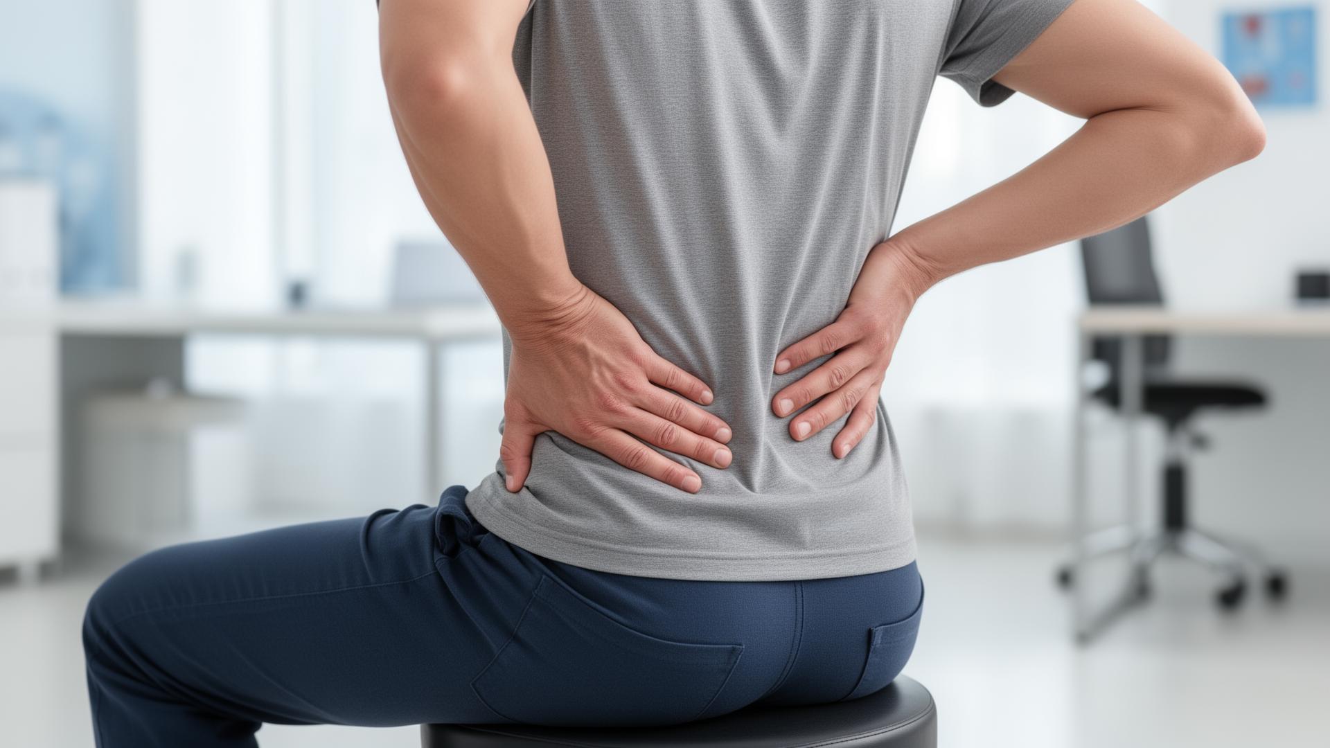 Sciatic nerve pain illustration